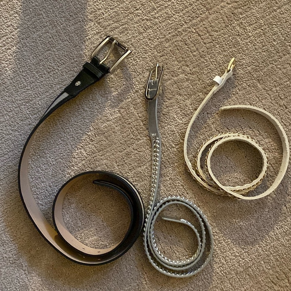 Bundle of 3 belts . Great condition . Please see pics for Description